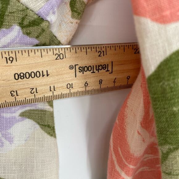 Joie Blazer XL Vintage Floral Print Linen Jacket Cottagecore Costal Greandma - Picture 4 of 8